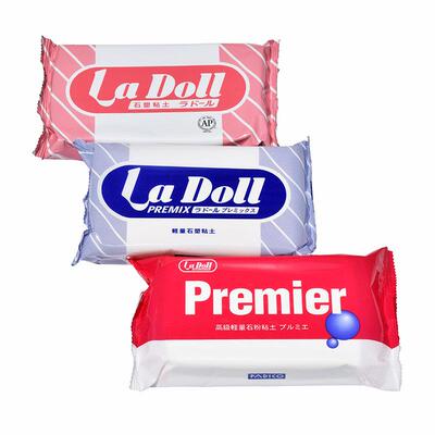 日本帕蒂格ladoll石塑粘土diy材料包蓝包免烤陶泥石粉泥塑黏土