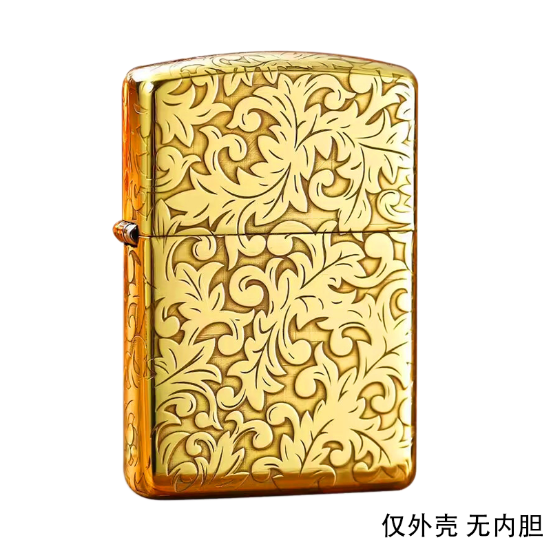 适用于zippo火机zorro外壳常规机通用外壳黄铜盔甲火机壳无内胆