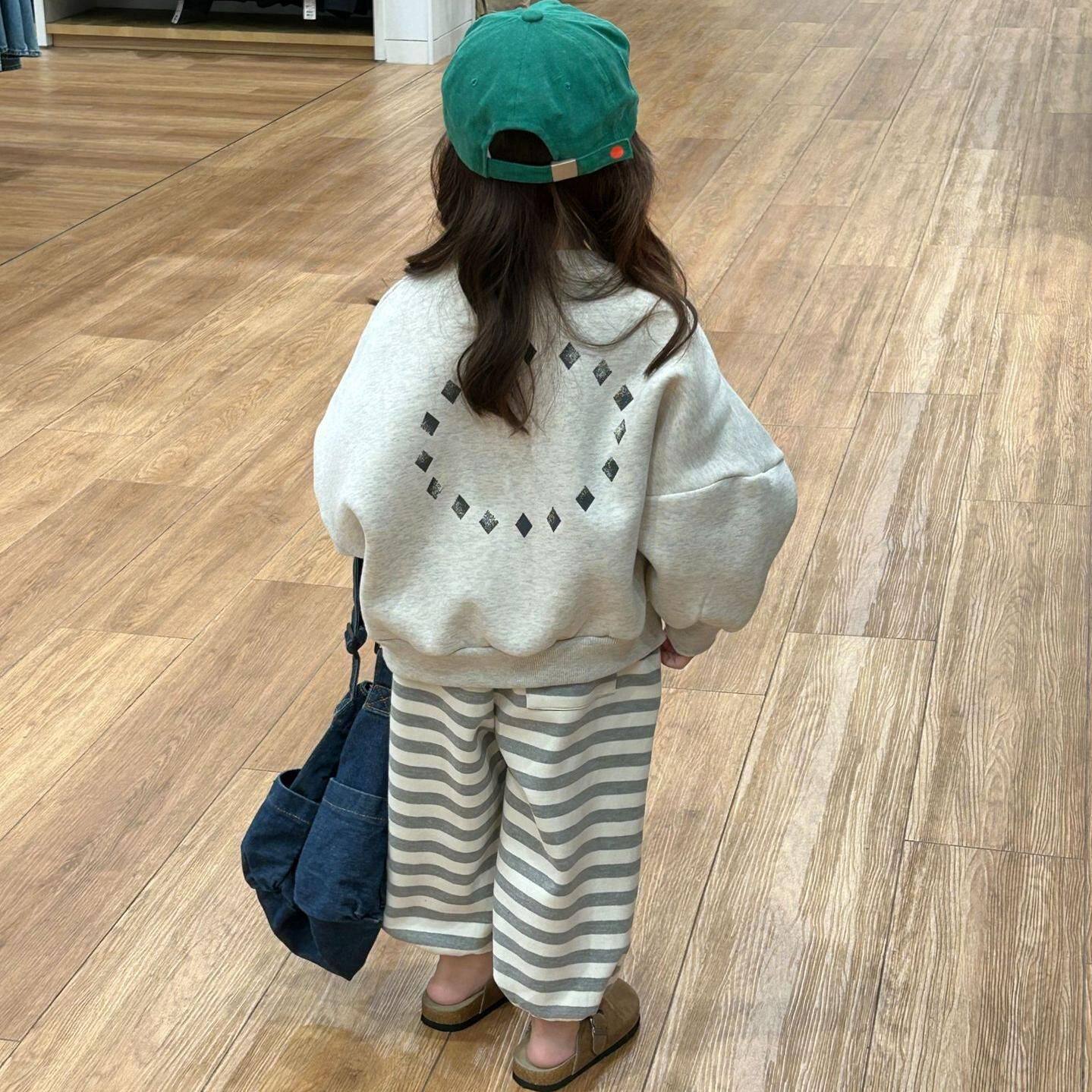 2026新款女童装卫衣潮流儿童宝宝加绒加厚圆领上衣秋冬季韩版卫衣