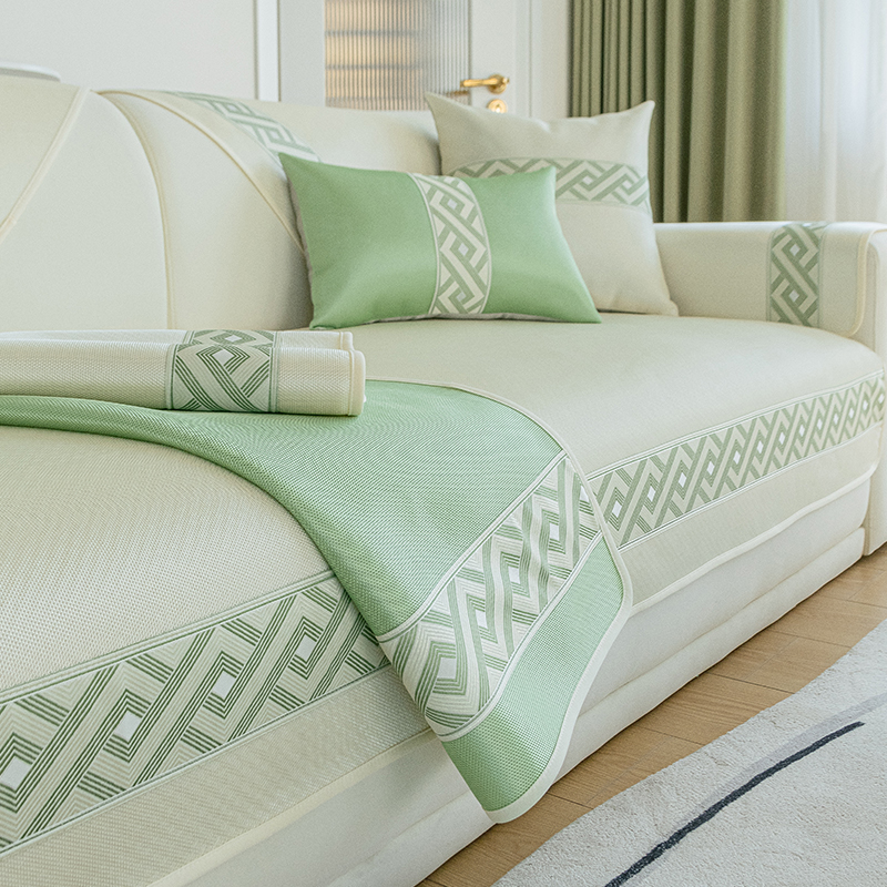 冰丝沙发垫夏季防滑凉席坐垫夏天款简约现代2023新款全包沙发套罩