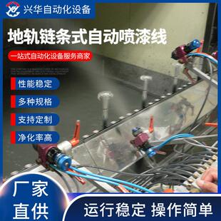 地轨链条式自动喷漆线油漆胶水光油手感油液体喷涂设备喷漆机厂家