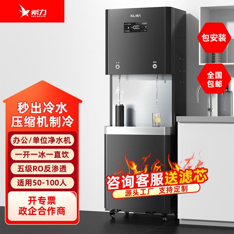 商用净水器直饮机立式冰水制冷加热一体机净水机RO反渗透过滤