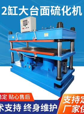 2缸大台面平板硫化机硅胶大规格制品发热片硫化成型机橡胶硫化仪