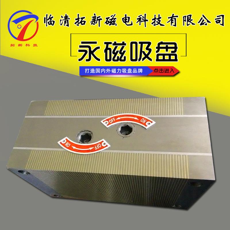 高品质双面永磁吸盘吸力100N磨床矩形间隔细密防腐蚀强力永磁吸盘