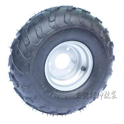 四轮卡丁车沙滩车配件145/70-6寸真空胎 6寸轮胎轮毂总成