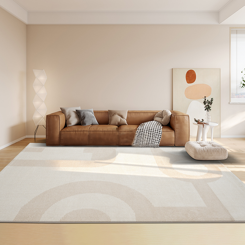 地毯客厅茶几毯2022新款现代简约地垫高级卧室满铺撸猫感纯色极简