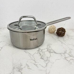 特福Tefal库存尾货家用304不锈钢单柄奶锅一人食泡面锅电磁炉可用