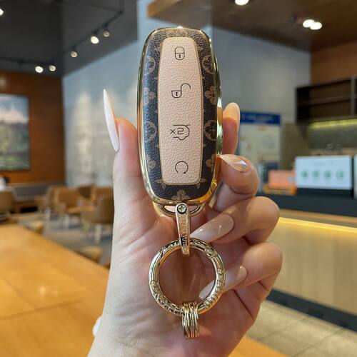 适用腾势d9钥匙套n7汽车n8高档腾势x卡套NFC卡片卡包保护壳扣男女