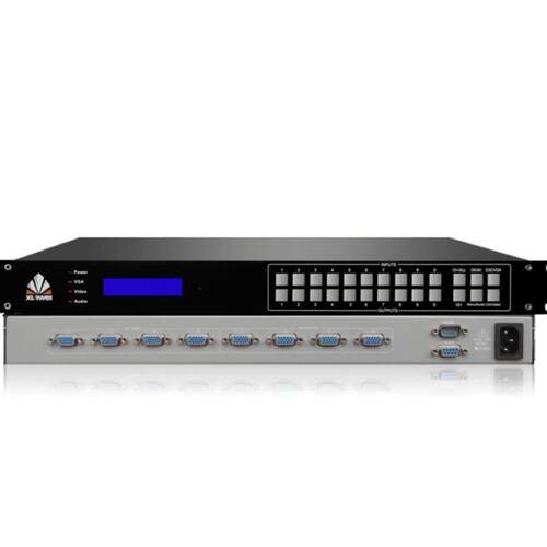 XW-VG22路vga清视矩阵进2出ga2音视频矩阵vga矩阵v切换器频设备
