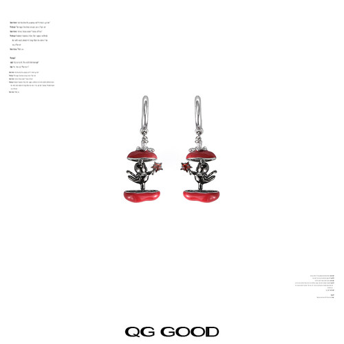 摘星猫苹果耳扣小众设计高级感