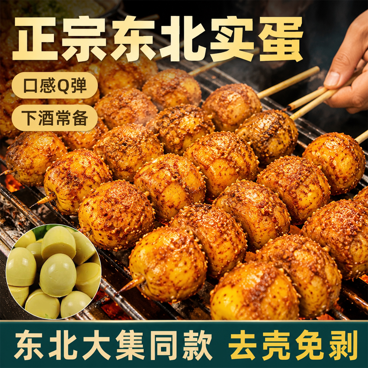 东北烧烤店同款！正宗东北实蛋