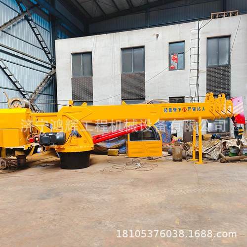 3-25吨养殖船克令吊工程船码头伸缩起重机360°旋转甲板起吊机