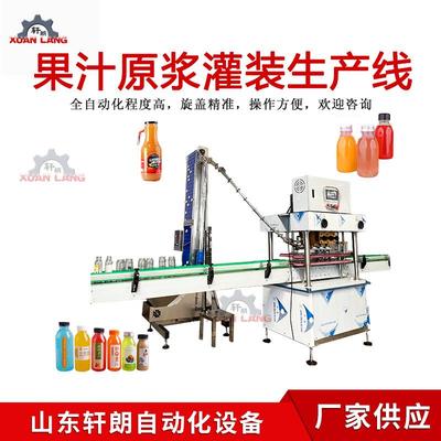 芒果原浆灌装机浓缩果汁玻璃瓶灌装机沙棘果酱全自动灌装生产线