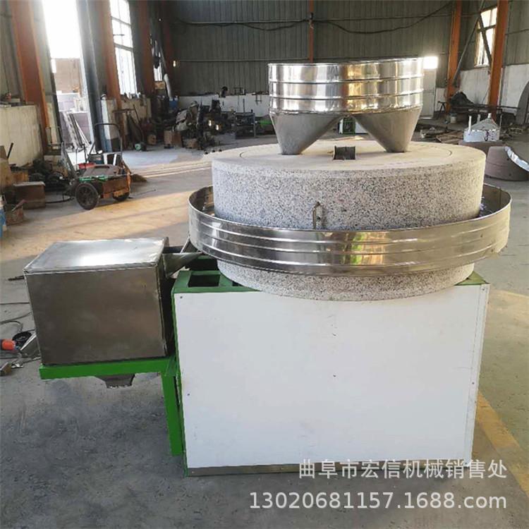 小型芝麻酱石磨机米面加工面粉石磨机商用米浆豆浆石磨