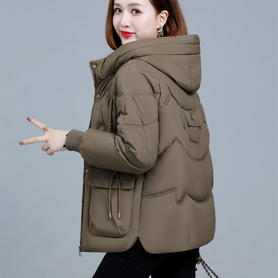 羽绒棉衣棉服女款冬季2025新款宽松中年妈妈棉衣女士洋气小棉袄