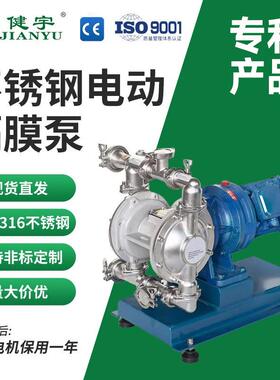 健宇不锈钢电动隔膜泵DBSY5系列新型杂质泵颗粒污泥泵输送耐腐蚀