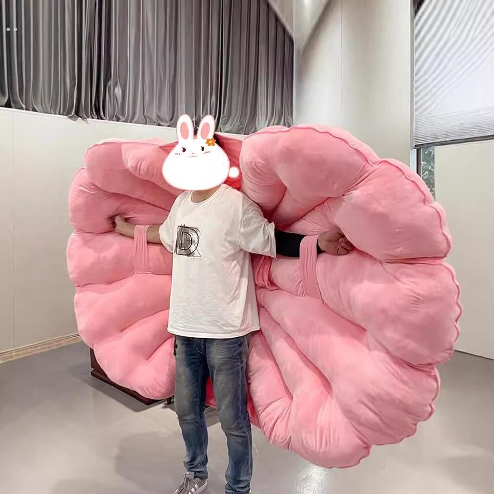 大蚌壳睡袋女生儿童玩具巨型贝壳被子窝抱枕玩偶睡觉娃娃生日礼物