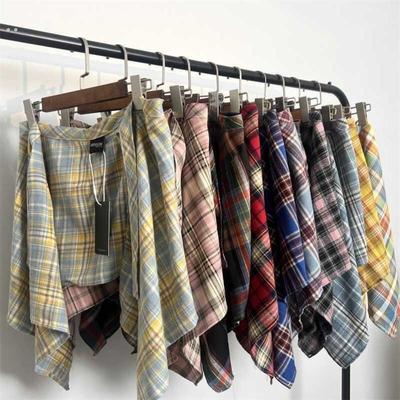 格子裙帘裙帘牛仔裤屁帘叠穿高级屁帘裤子秋冬搭配打底遮屁帘神器