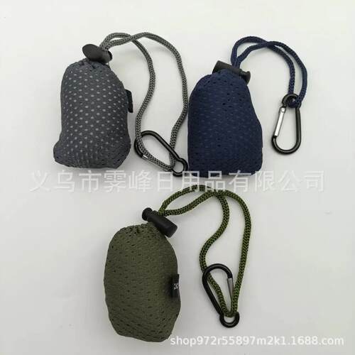 可折叠便利购物袋小巧轻便可重复使用超大容量收纳袋送挂钩