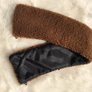 皮衣领子替换绝美领子衣服领子更换皮衣领子替换无痕款 防脏羊羔毛