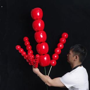 仿真糖葫芦特大道具假冰糖葫芦水果模型舞蹈舞台展示摄影幼儿园