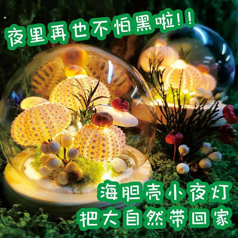海胆灯成品小夜灯蘑菇灯送闺蜜女友生日结婚礼物手工海洋伴手礼