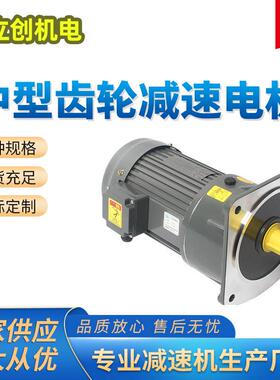 齿轮减速电机三相380V400W750W变频减速机异步马达电动机大功率
