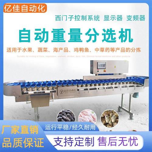 自动称重分拣机食品在线称重分选流水线重量分选机皮带组合检重机