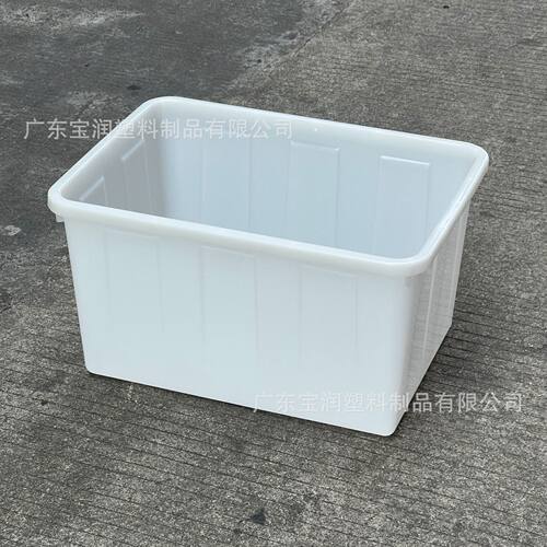 蓝色塑料水箱玩具厂皮具厂带轮周转箱农业渔箱全新料东莞厂家