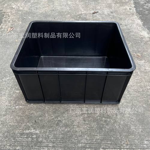 加厚抗静电周转箱600*500箱子SMT大号生产料箱货架分类胶箱配盖