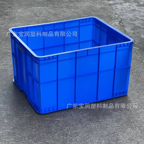东莞 仓库物料箱 600*500*360大号工业整理箱车间加厚周转胶箱