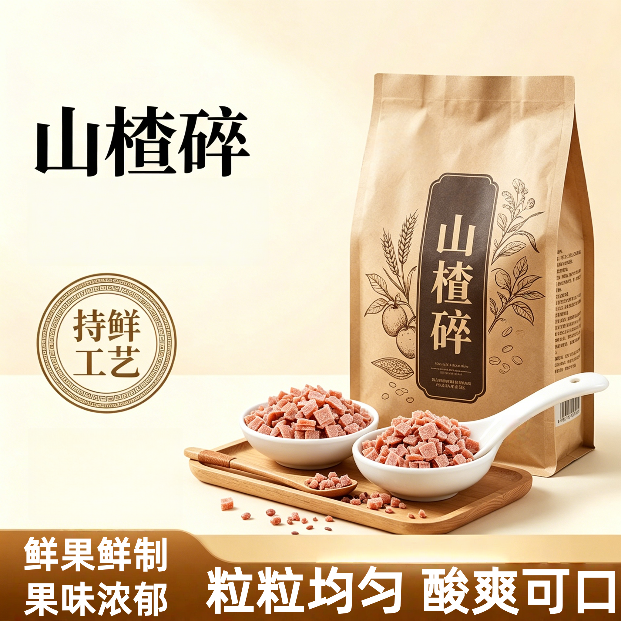 农科院山楂碎商用批发无添加葡萄干花生碎组合炒酸奶专用配料零食