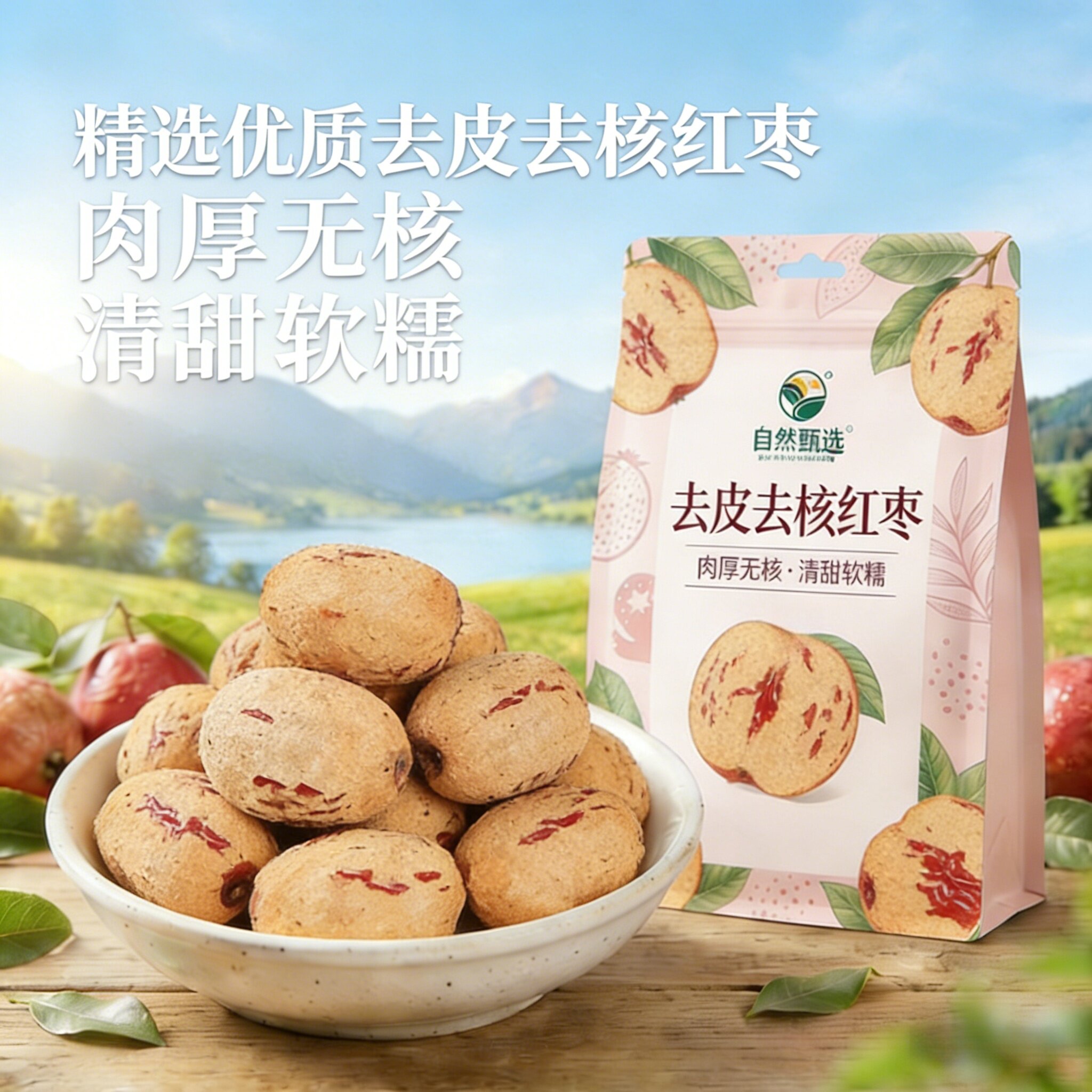 新疆灰枣去皮去核即食煲汤打豆浆