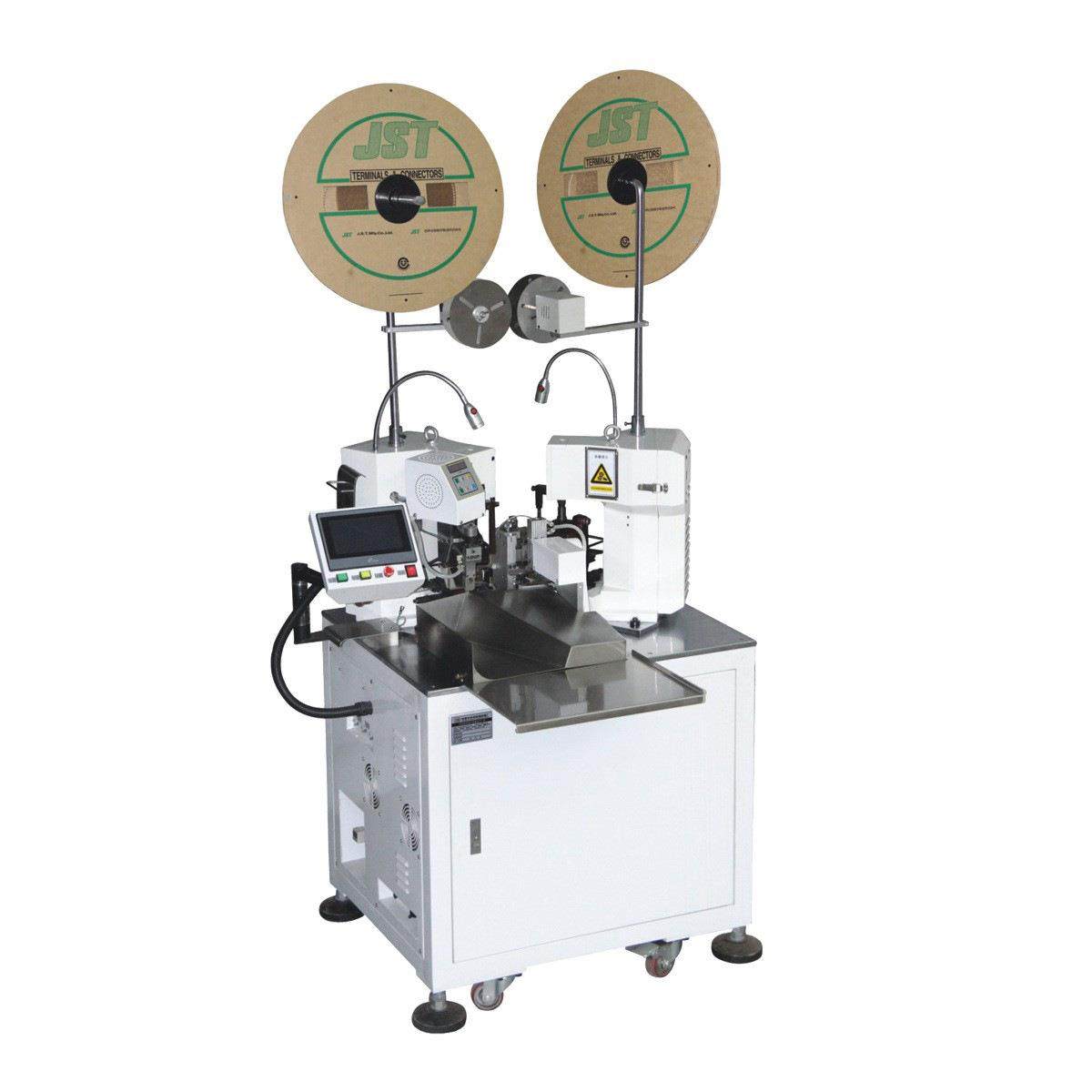 厂家供应全自动双压穿防水塞端子机全自动双头穿防水塞堵端子机