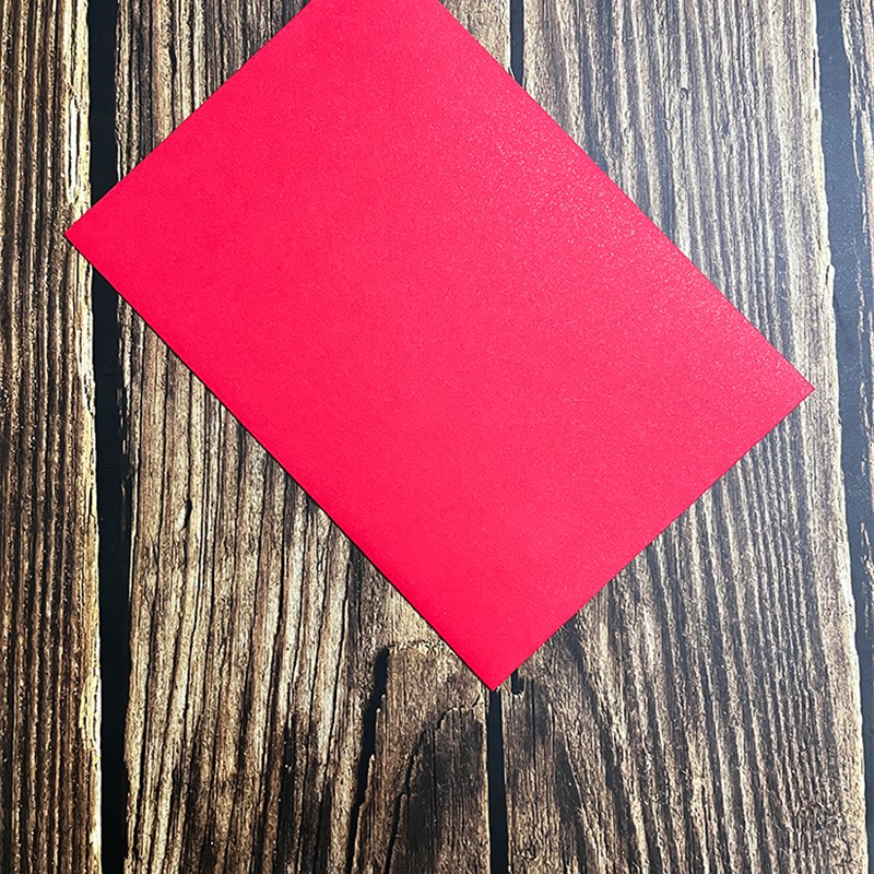 30个7号信封大红闪金珠光纸可装A4纸对折邀请函封套商务红色加厚