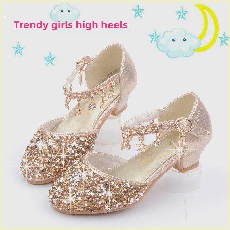 女童水晶鞋2024春秋新款儿童皮鞋表演出鞋小女孩公主走秀高跟单鞋,童鞋/婴儿鞋/亲子鞋,皮鞋,淘宝优惠券,粉丝福利购,淘宝优惠卷