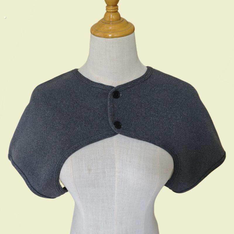 护肩肩膀坎肩男女士绵羊绒中老年披肩保暖睡觉颈椎防寒2025年冬季