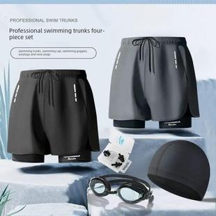 2024新型快干大码平角泳衣专业温泉游泳成套设备