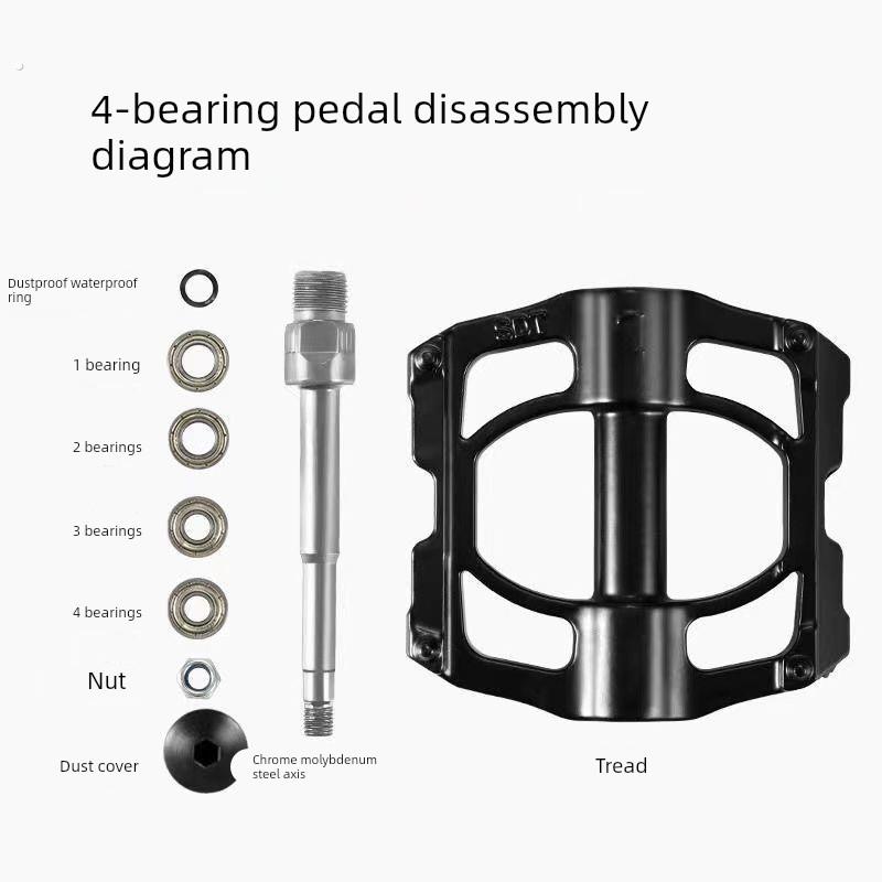 自行车脚踏板山地车脚蹬子培林轴承公路儿童单车通用踏板配件大全