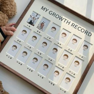 宝宝成长纪念相框儿童校园时光记录宝宝周岁证件照片收藏相框摆台