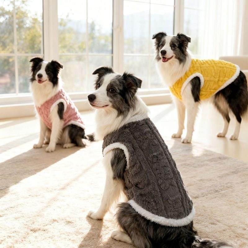 柯基柴犬泰迪腊肠狗狗衣服秋冬防掉毛马甲中型犬防脏保暖加绒背心