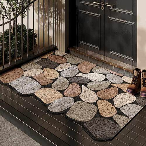 PVC丝圈入户门地垫室外门口进门刮泥除尘脚垫可裁剪防滑耐脏地毯