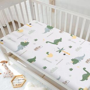 新生儿床笠纯棉儿童拼接床床笠防滑床罩定制单女孩床垫罩床单套