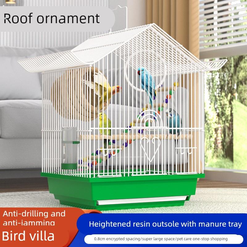 小型鸟笼子别墅屋型鸟笼子虎皮鹦鹉鸟笼子文鸟牡丹鹦鹉笼子文鸟笼