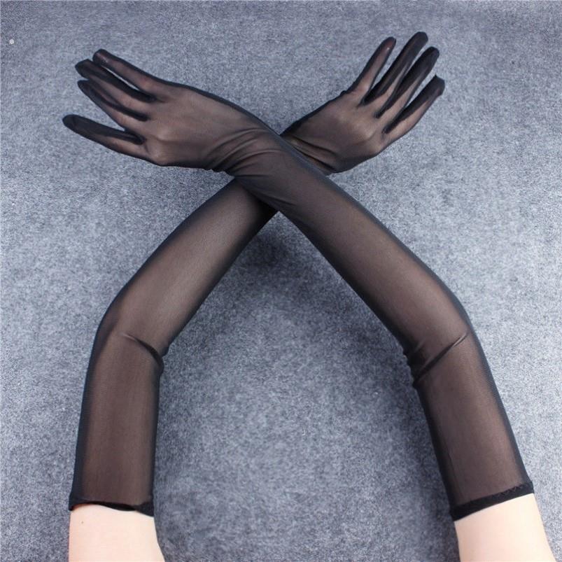 飞机手套 纯色隐形透气 丝袜手套 丝滑五指超薄夏季无缝美肤手套