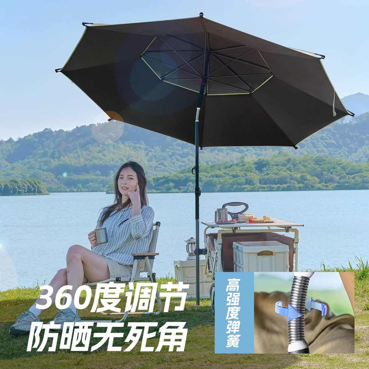 探险者露营车遮阳伞二合一户外折叠小推车免搭天幕伞营地车野餐车,户外/登山/野营/旅行用品,户外营地车,淘宝优惠券,粉丝福利购,淘宝优惠卷