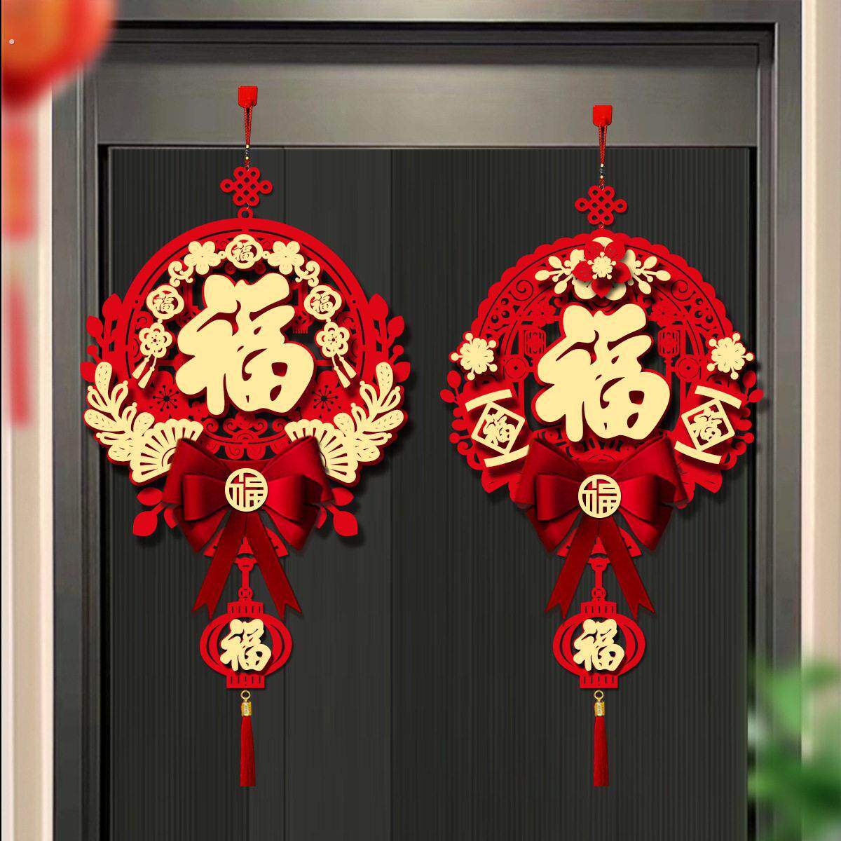 过新年装饰挂件2026马年春节入户门福字贺年挂饰客厅喜庆氛围布置