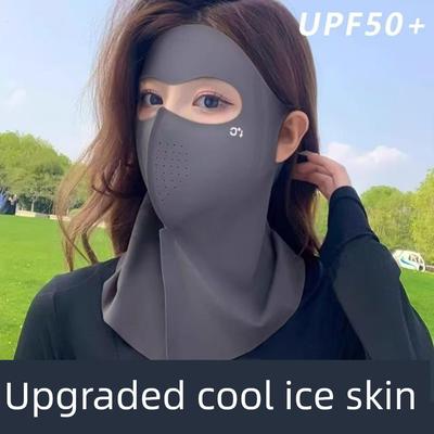 夏季新款UFP防晒面罩护颈脖一体防紫外线开车透气女脸基尼口罩女