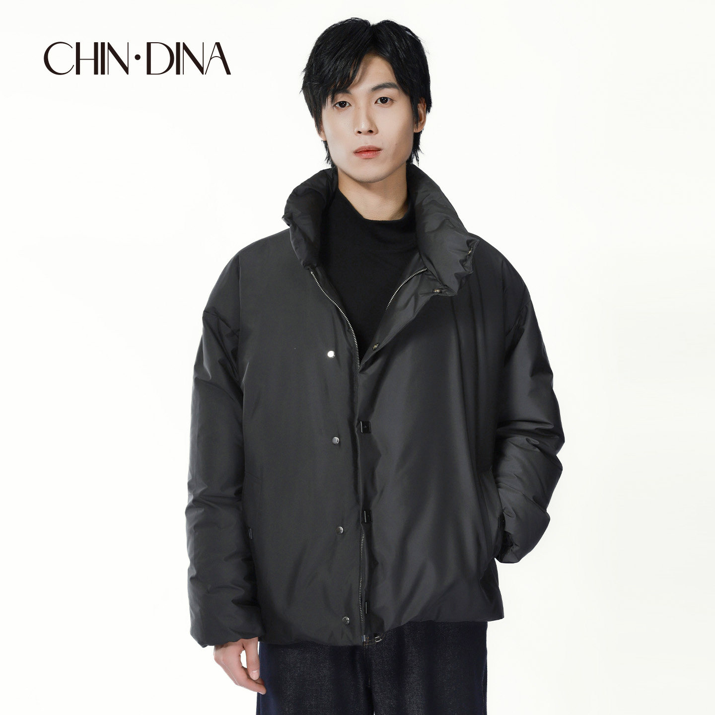 新中式短款羽绒服男士2025新羽绒服