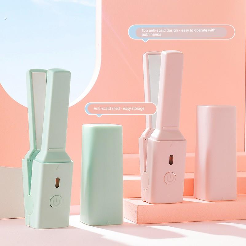 USB插电迷你直发器便携式直卷两用电卷发棒电夹板宿舍可用